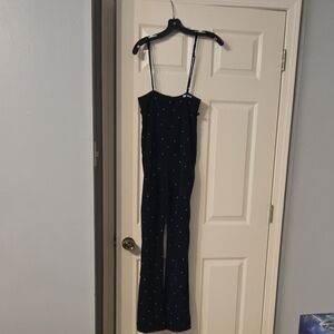 Emory Park Black Jumpsuit with White Dots